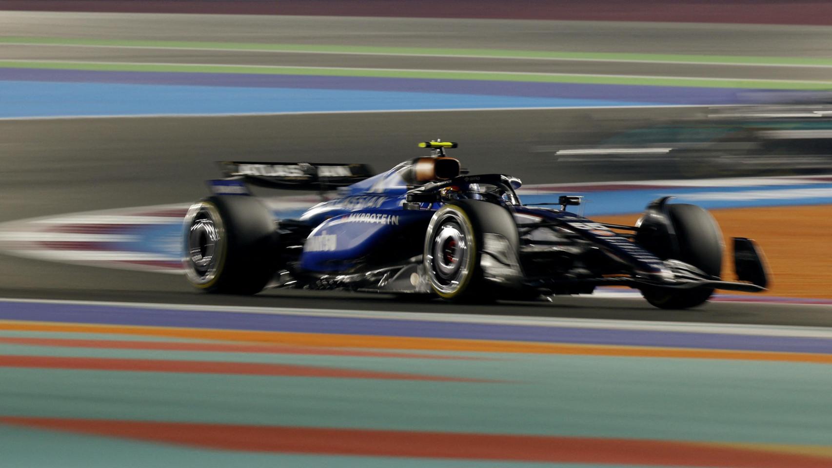 Carlos Sainz rodando con su Williams en el GP de Qatar.