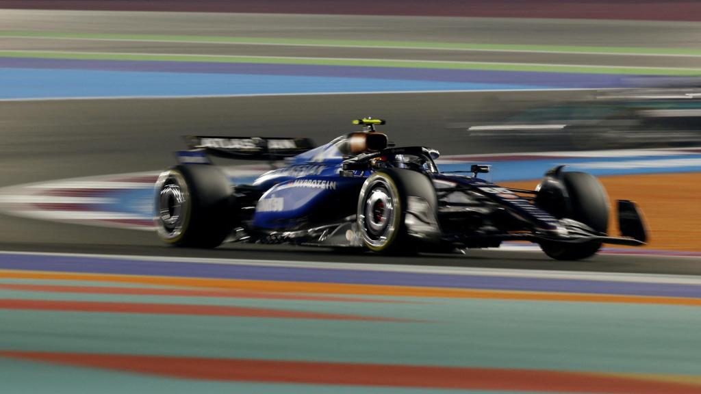 Carlos Sainz rodando con su Williams en el GP de Qatar.