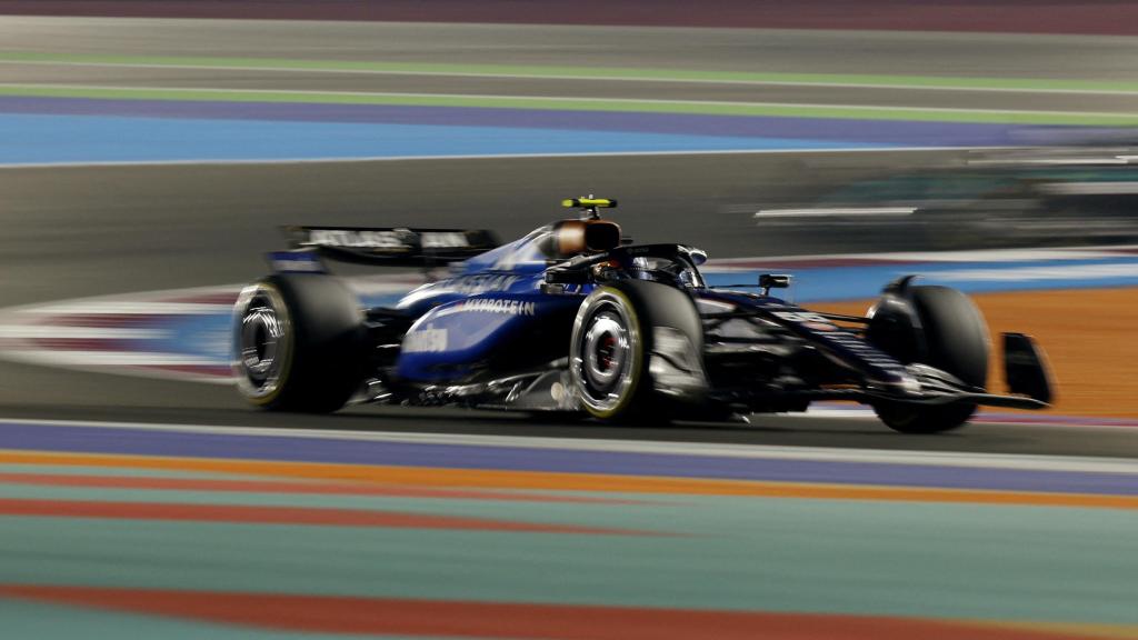 Carlos Sainz rodando con su Williams en el GP de Qatar.