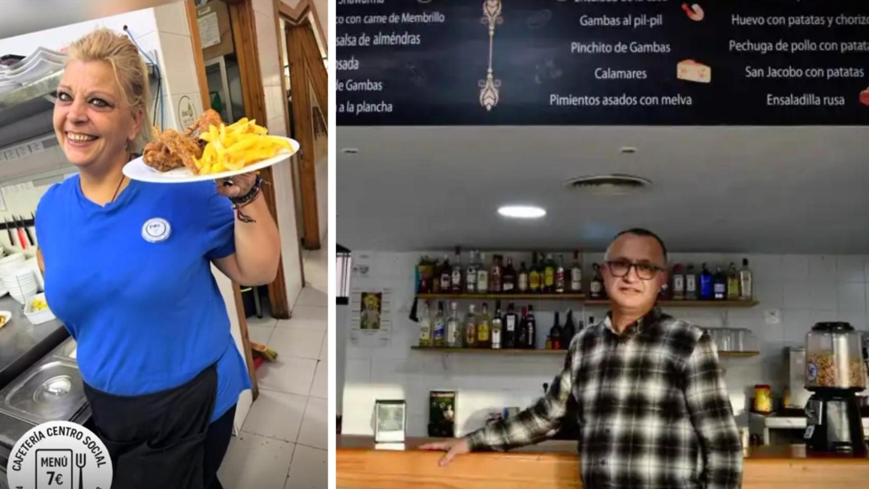 Un montaje con imágenes del restaurante.