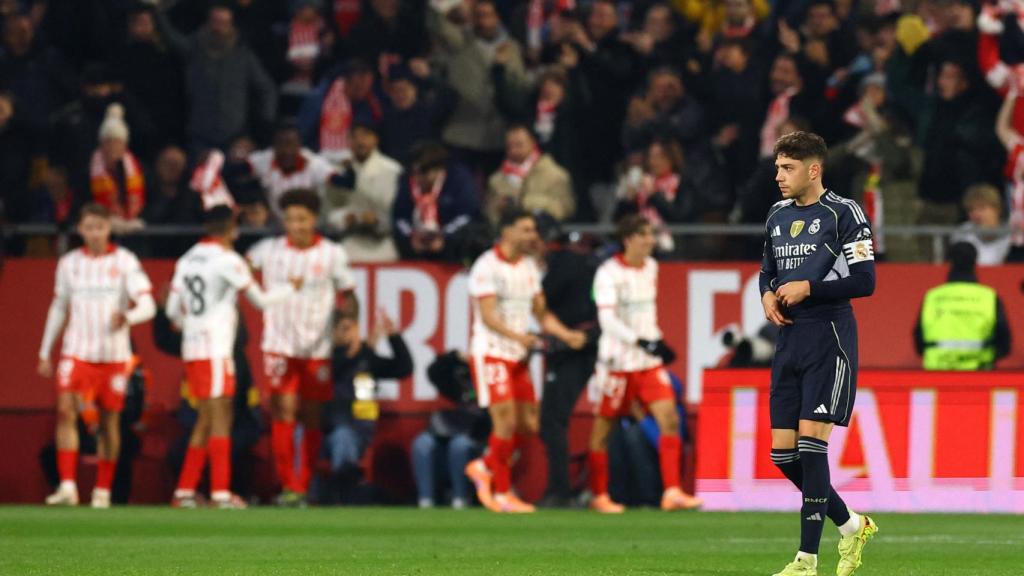 Valverde fala sério depois do gol do Girona.