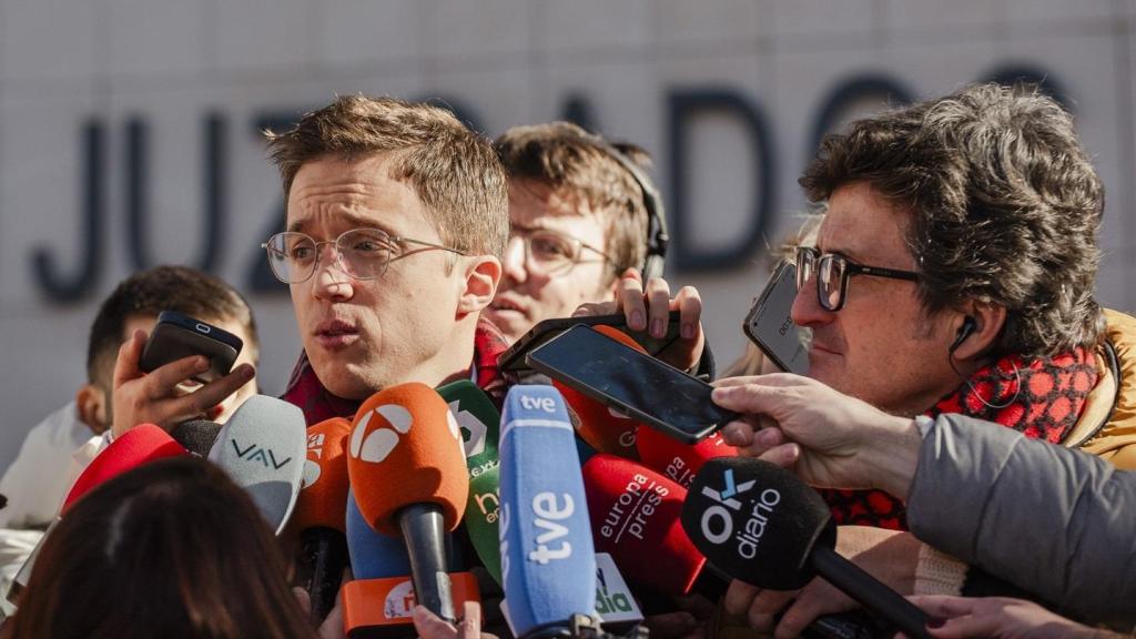 Errejón en los juzgados de Plaza de Castilla el pasado 16 de enero de 2025.