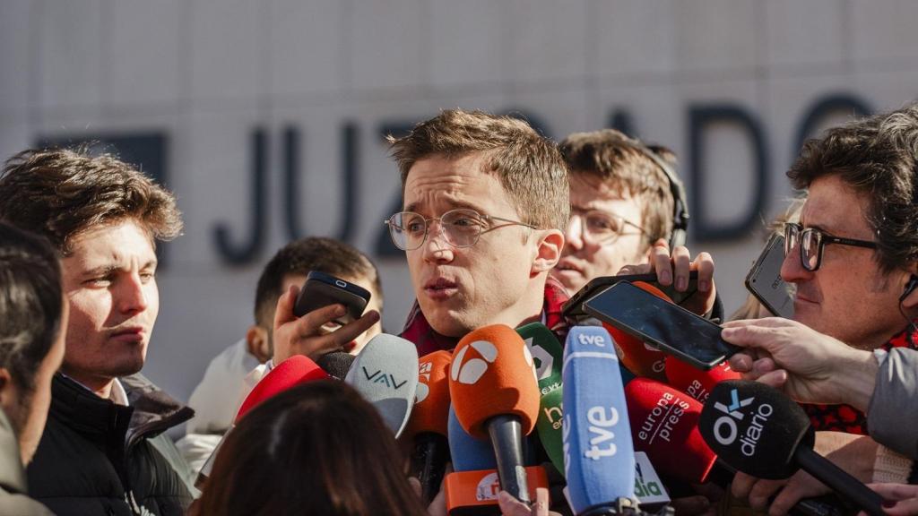 Íñigo Errejón, en los juzgados de Plaza de Castilla el pasado 16 de enero de 2025.
