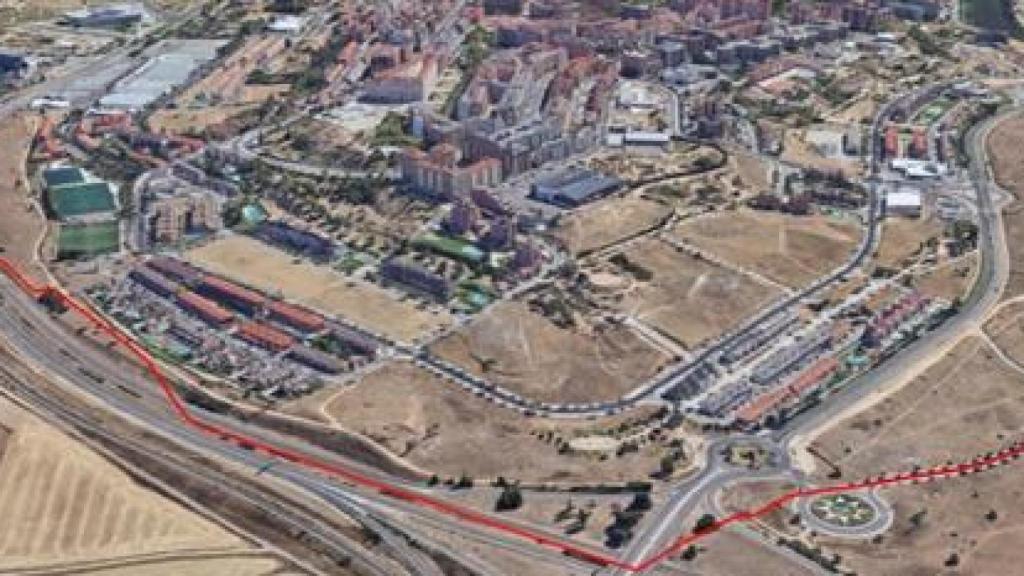 Vista áerea del barrio de Parquesol