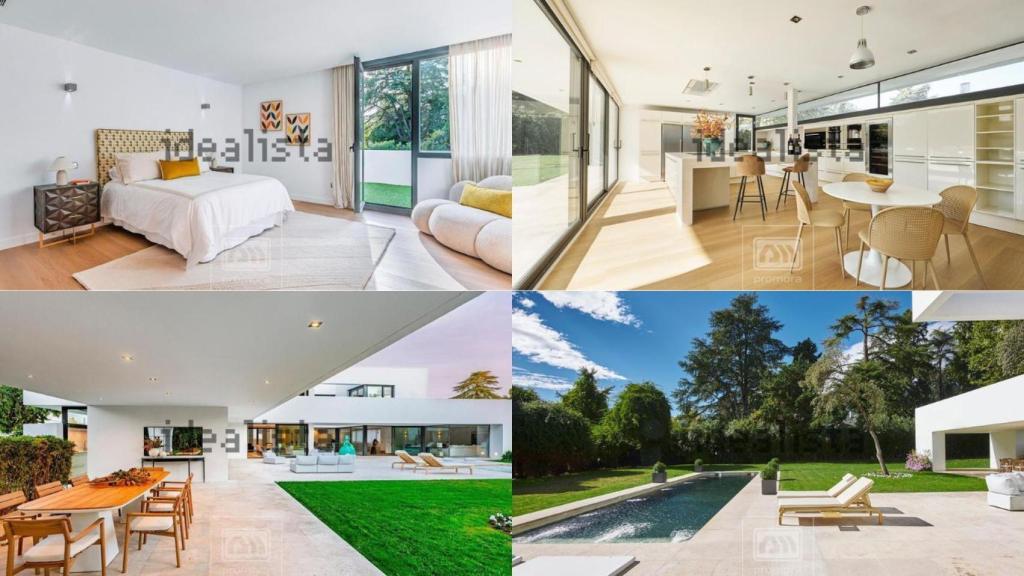 La habitación, cocina y jardín de la que fue la casa de Bertín Osborne y formó parte del programa 'Mi casa es la tuya'.