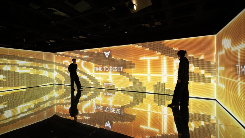 La sala inmersiva en CUPRA City Garage Madrid.