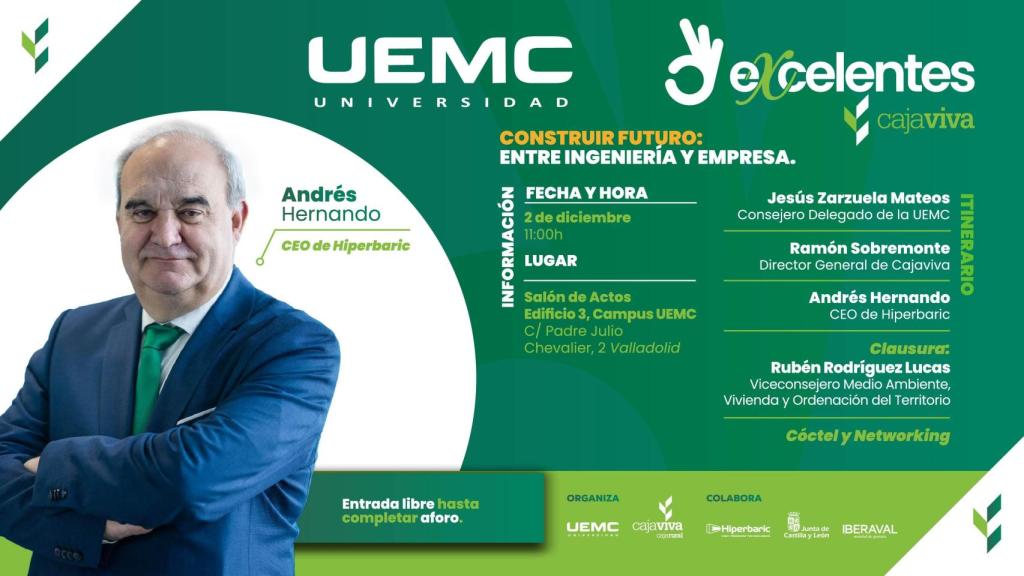 'Excelentes' celebra una nueva sesión en la UEMC con Andrés Hernando como protagonista