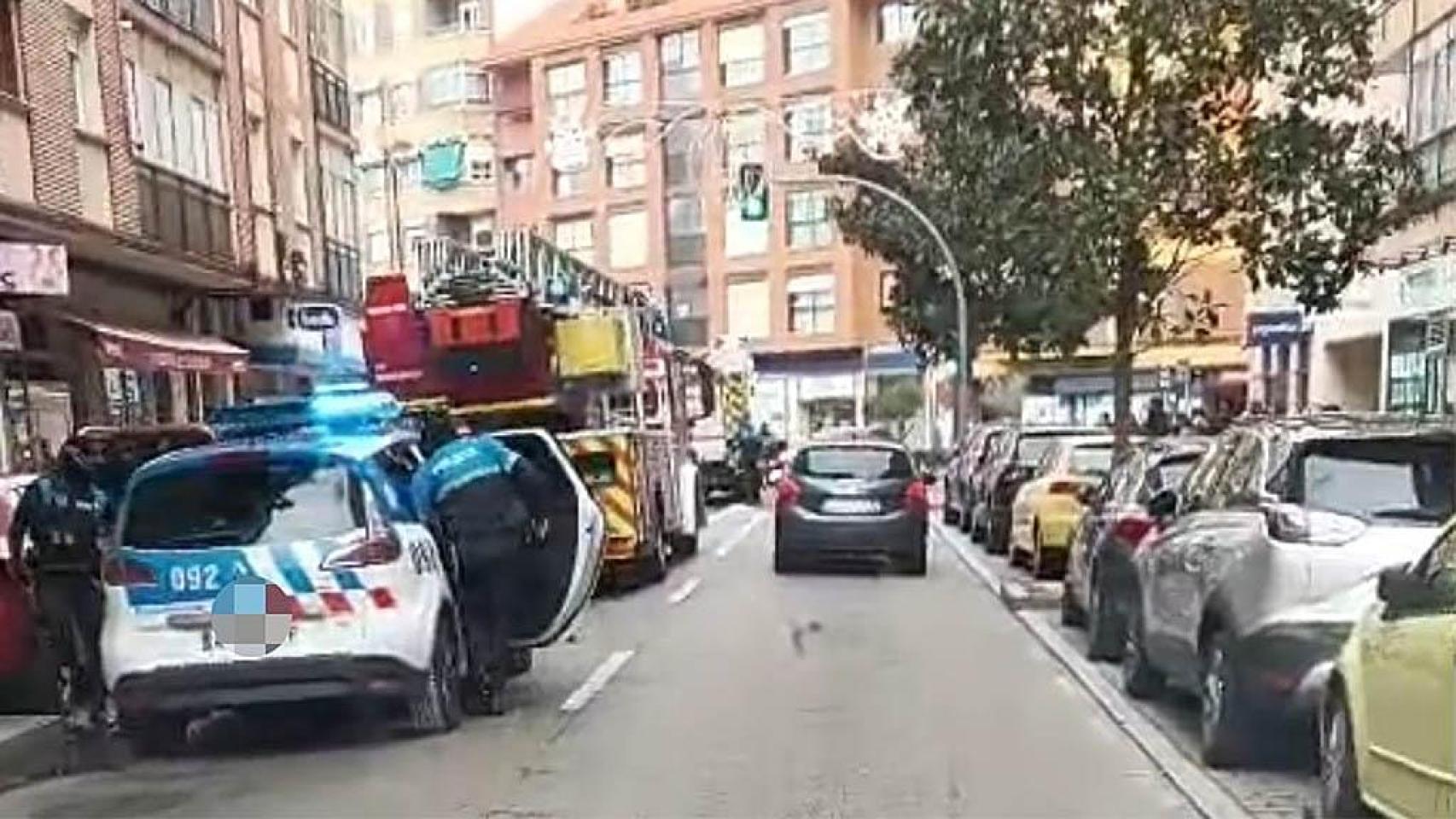 Imagen de la Avenida de Segovia en Valladolid, donde se ha producido el incendio