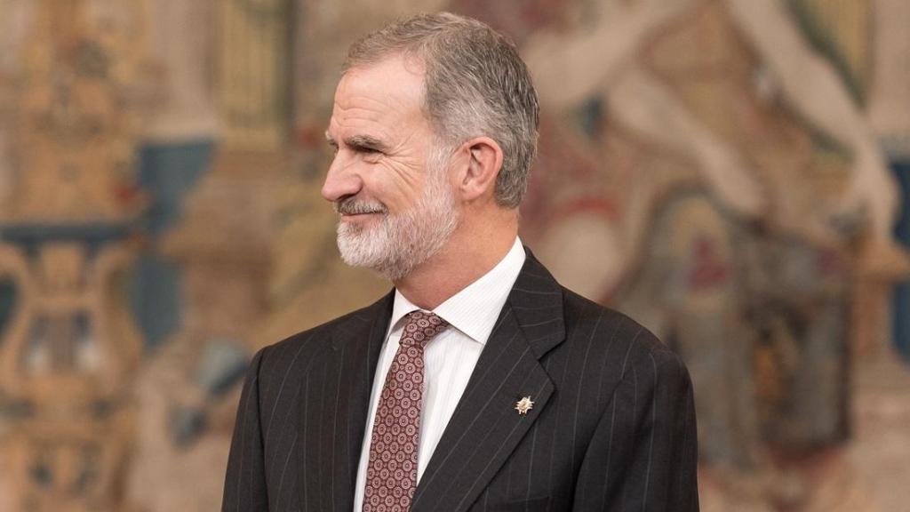 El Rey Felipe VI durante el acto de entrega del IX Premio Reino de España a la Trayectoria Empresarial.