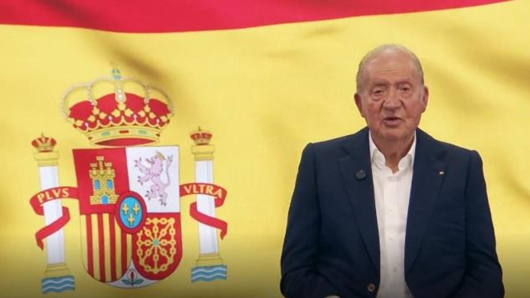 Imagen del vídeo difundido por Juan Carlos I.