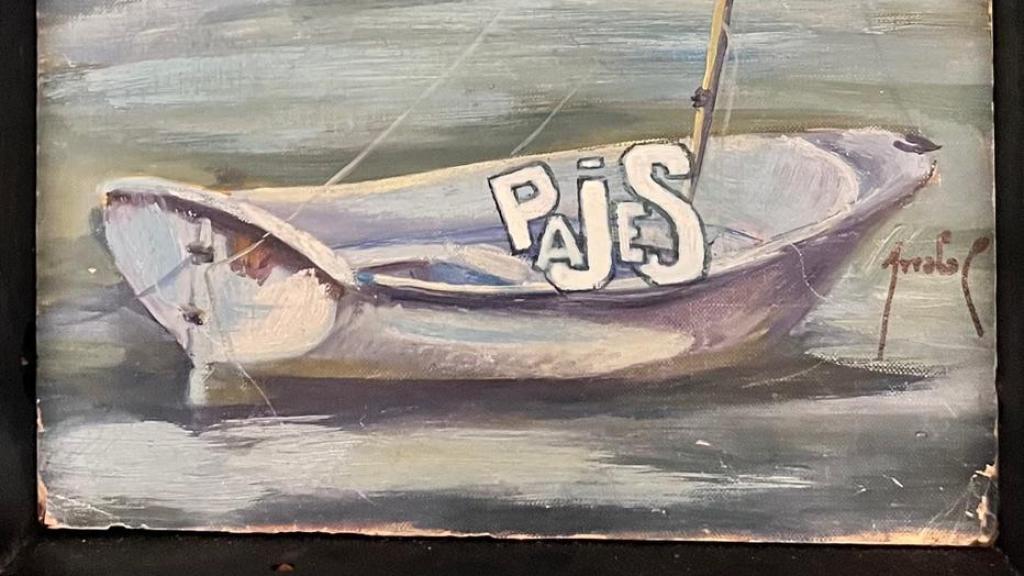 'Pajes' (fragmento de cuadro al óleo, no abstracto, de Fernando Arrabal).