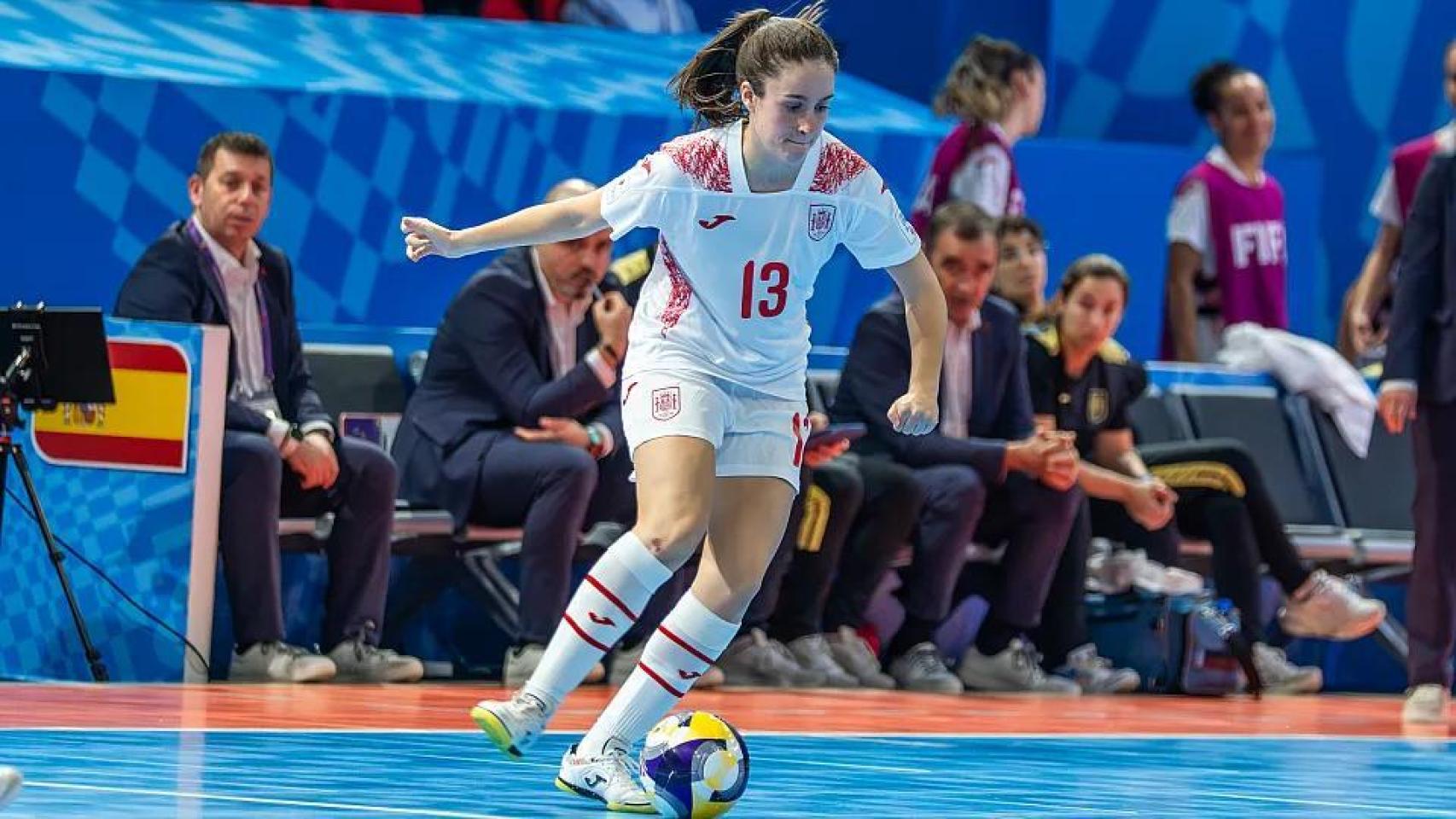 Martita en el partido ante Canadá.