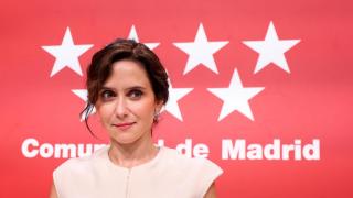 Isabel Díaz Ayuso durante una comparecencia.