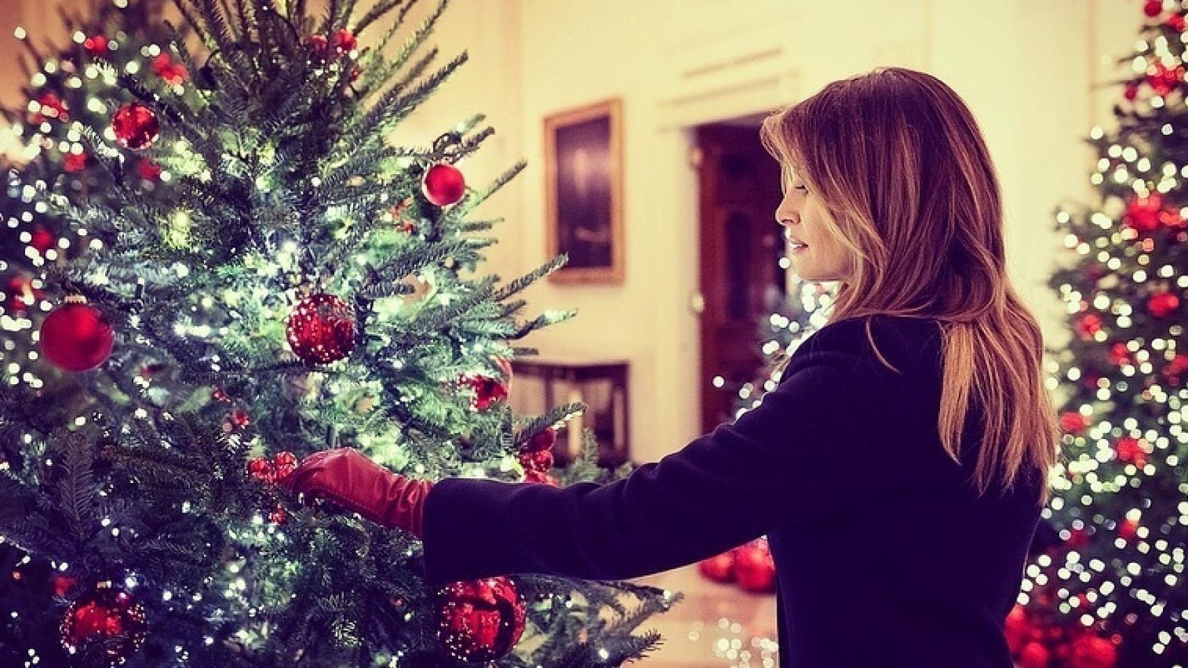 75 coronas navideñas, 51 árboles, más de 200 metros de guirnaldas y unas 2.000 luces: la Casa Blanca se engalana por Navidad