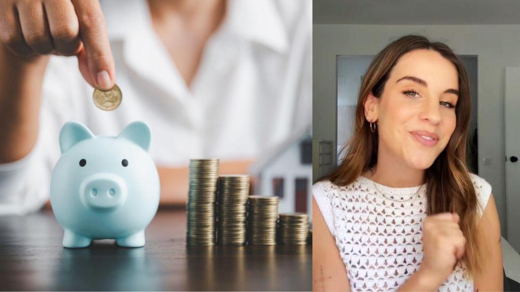 Ahorros y la creadora de contenido @conraquelyeric.