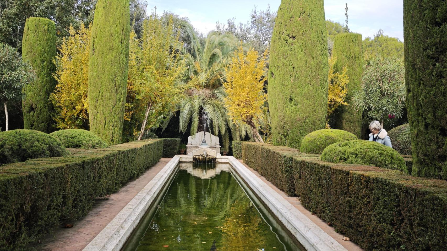 Una de las impresionantes vistas en invierno de este jardín en Pedreguer.