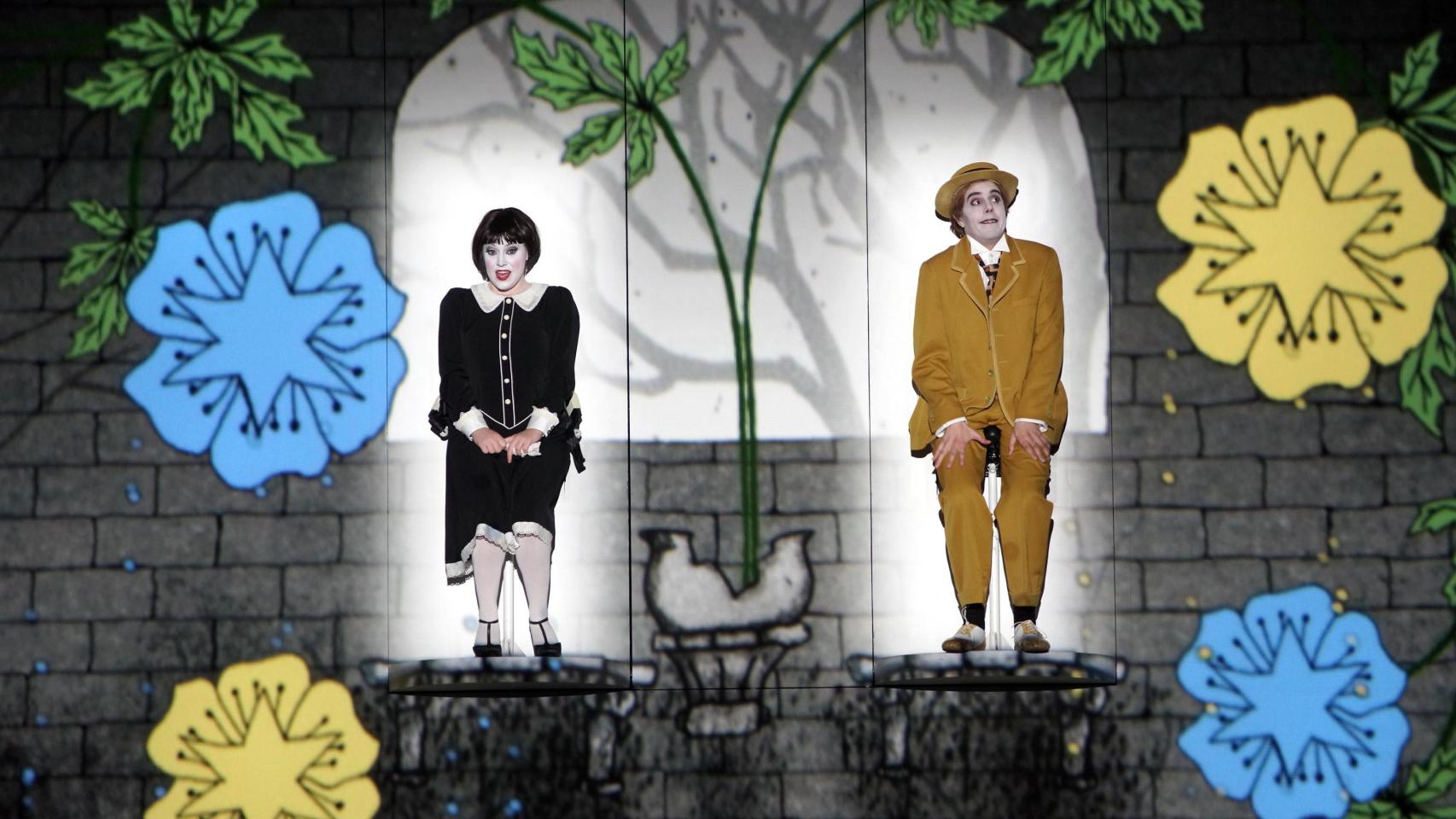 Montaje de 'La flauta mágica' de Barrie Kosky en el teatro real. Foto: Javier del Real