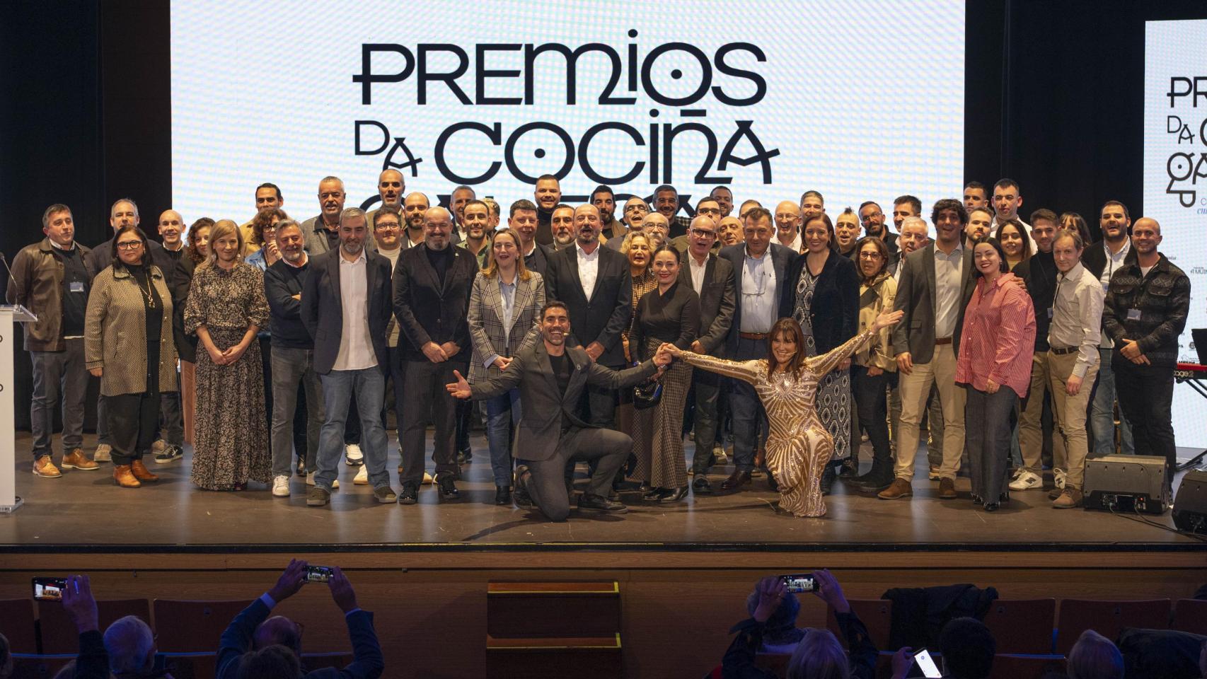 Santiago acogió este lunes los I Premios da Cociña Galega.