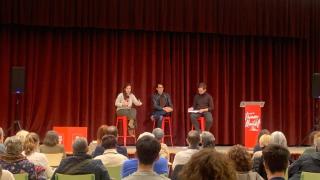 Inés Rey en el acto organizado por la Agrupación Socialista de Palma y la de Palma-Ponent en el marco del Día de la Constitución,