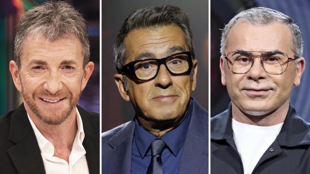 Pablo Motos, Andreu Buenafuente y Jorge Javier Vázquez en un montaje de BLUPER.