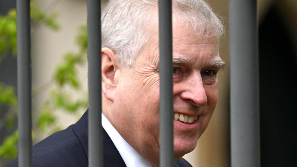 El ex príncipe Andrés en la misa de Pascua de 2024.