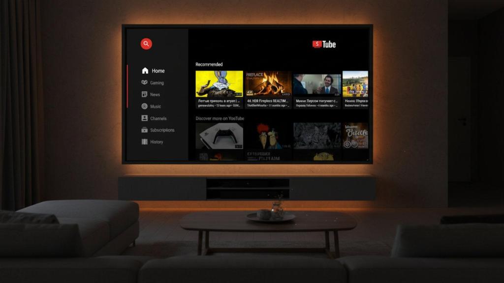 SmartTube en un televisor