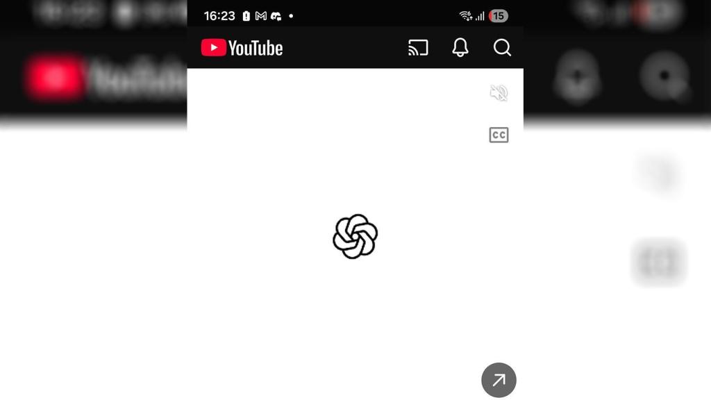 Imagen del botón para enviar contenido en YouTube