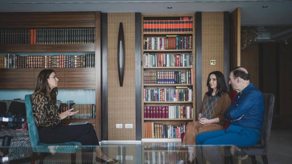 Cruz Sánchez de Lara, durante su última entrevista con el jersey de Zara.