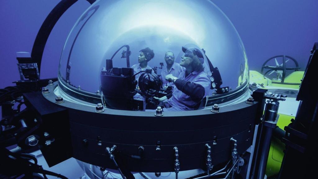 La bióloga marina en una de sus misiones en las Islas Galápagos.