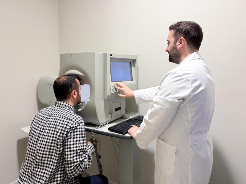 Campimetría, prueba oftalmológica que mide el campo visual.