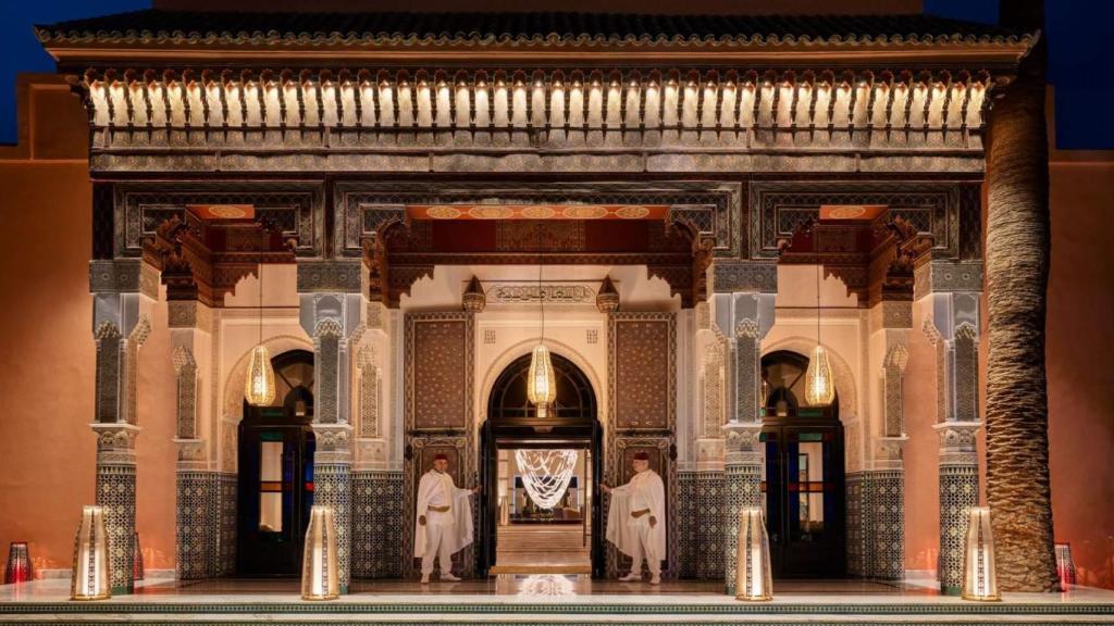 La entrada de La Mamounia, el increíble hotel de Marrakech.