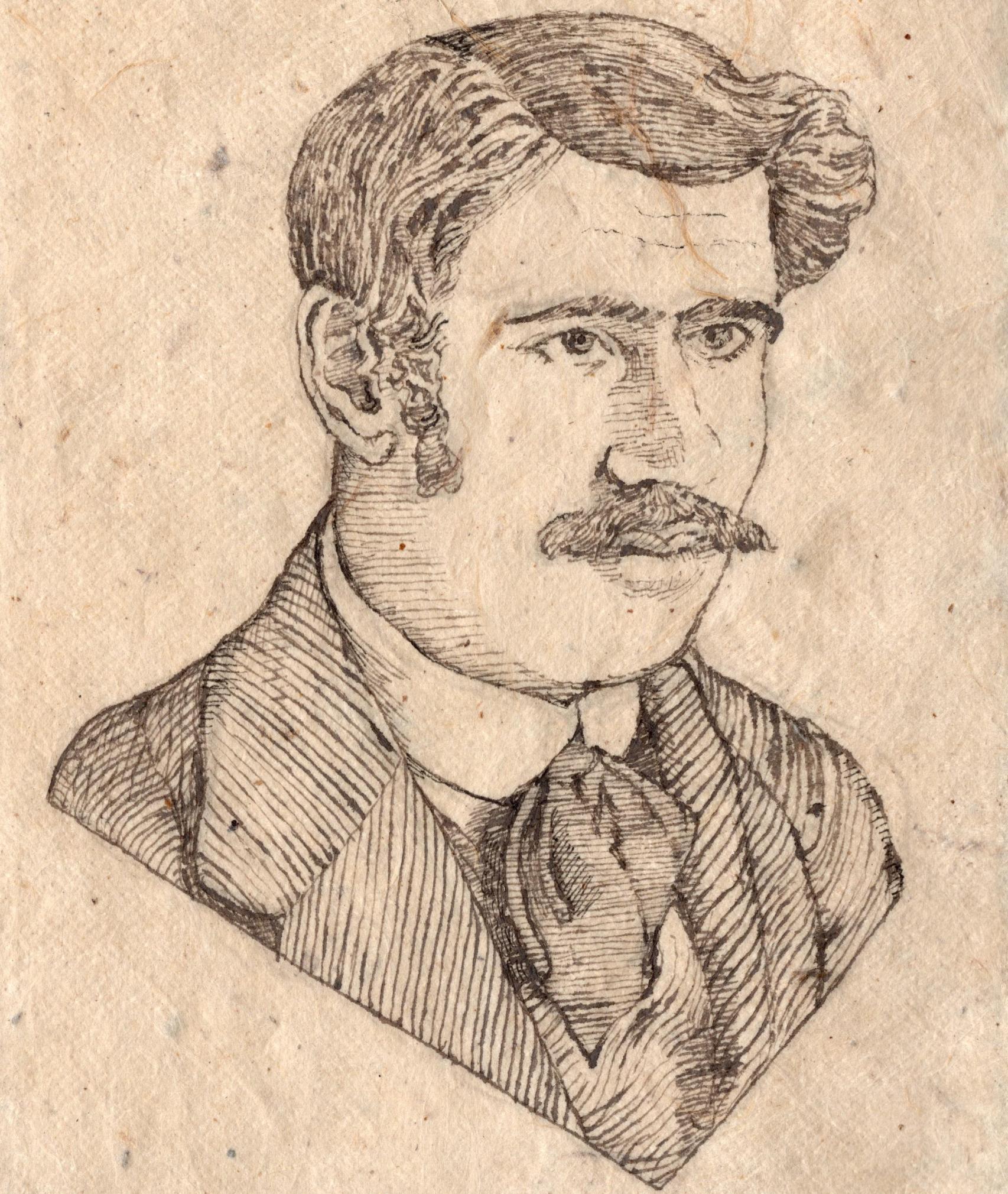 Uno de los retratos de la obra de Javier Sáez