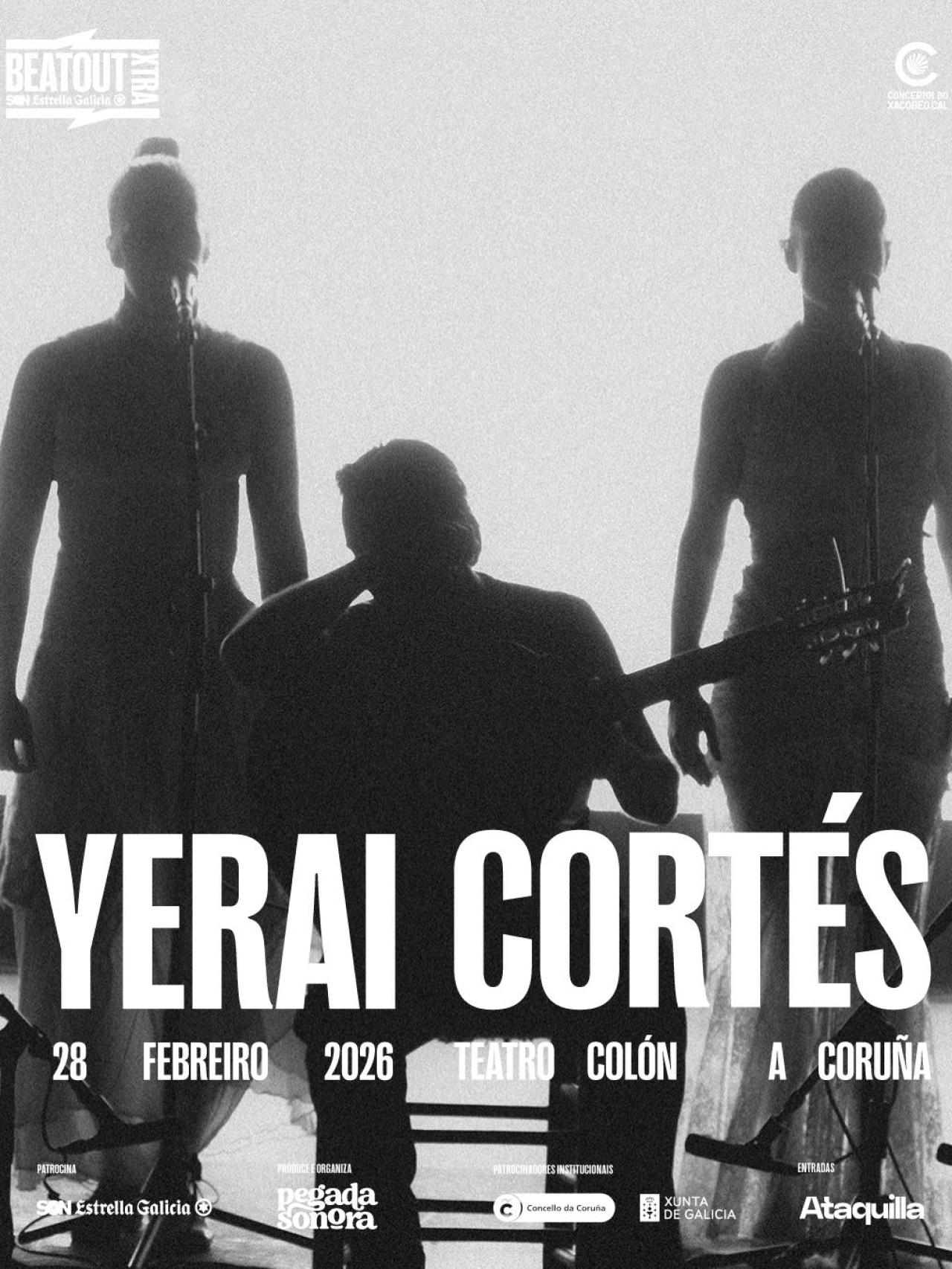 Cartel de la actuación de Yerai Cortés en el Teatro Colón.