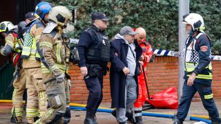 Imágenes del lugar de la explosión.