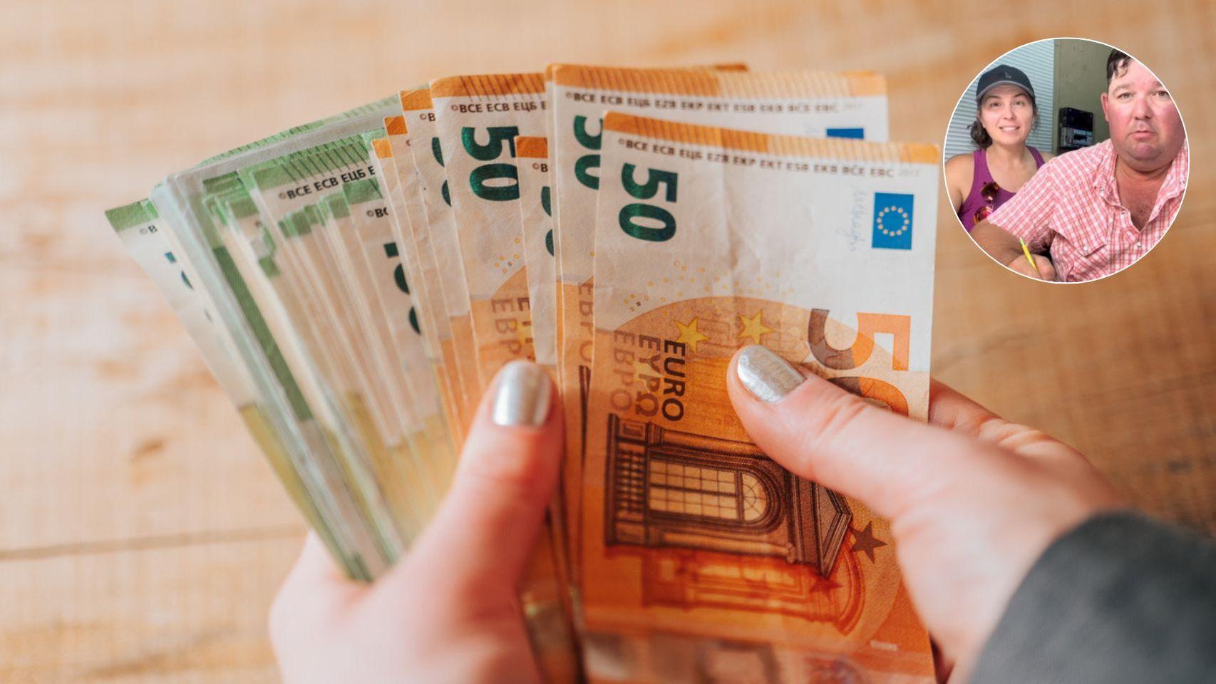 Ahorro en billetes de euros y la familia Archie.