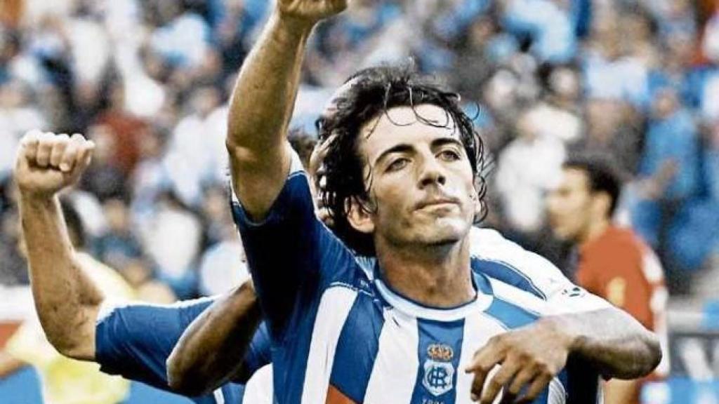 Javi Guerrero, durante su etapa con el Recreativo de Huelva.