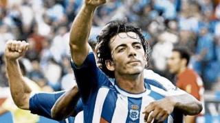 Javi Guerrero, durante su etapa con el Recreativo de Huelva.