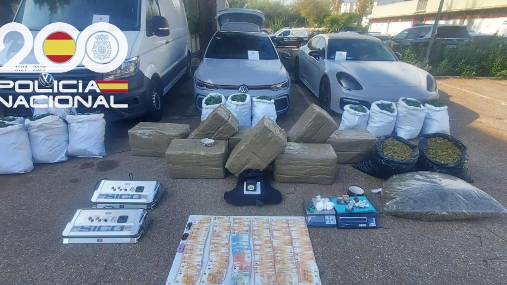 Imagen de al droga incautada.