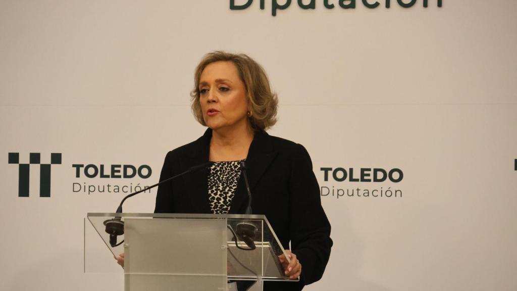 Soledad de Frutos durante la rueda de prensa.
