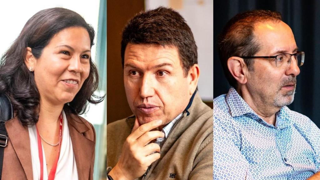 De izquierda a derecha: Dra. Mariana Muñoz Esquerre, MD, PhD, Coordinadora de la Unidad Funcional de Asma, Hospital Universitario de Bellvitge; el Dr. Carlos Almonacid Sánchez, MD, PhD, Jefe de Servicio de Neumología, Hospital Universitario Puerta de Hierro Majadahonda y el Dr. Salvador Perelló i Aragonés, MD, Coordinador del Servicio de Neumología, Hospital Universitario de Tarragona Joan XXIII.