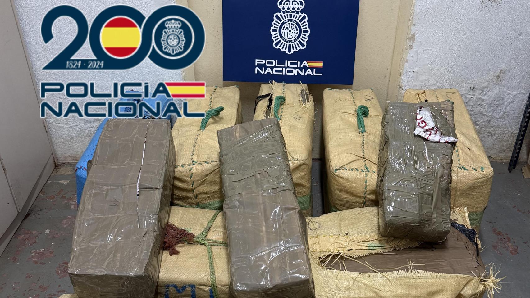 Imagen del hachís intervenido.