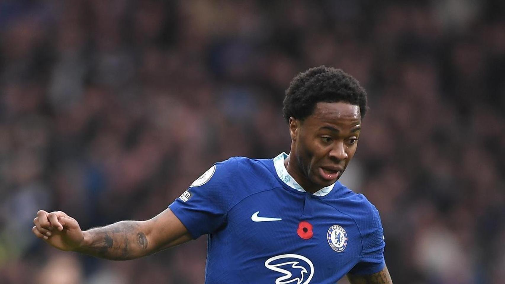 Sterling, durante un partido con el Chelsea.