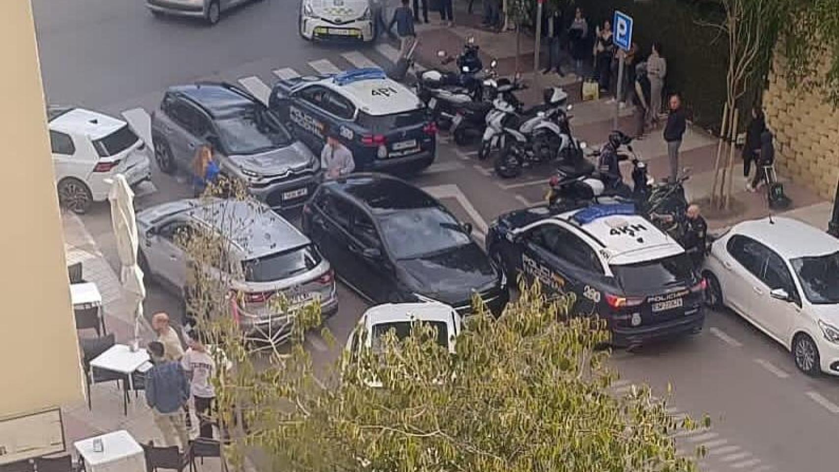 Despliegue de la Policía Nacional.