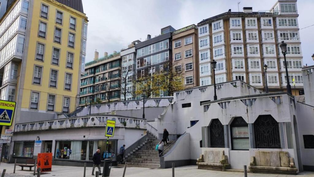 Viviendas en la zona de Cuatro Caminos, en A Coruña.