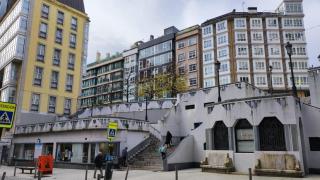 Viviendas en la zona de Cuatro Caminos, en A Coruña.