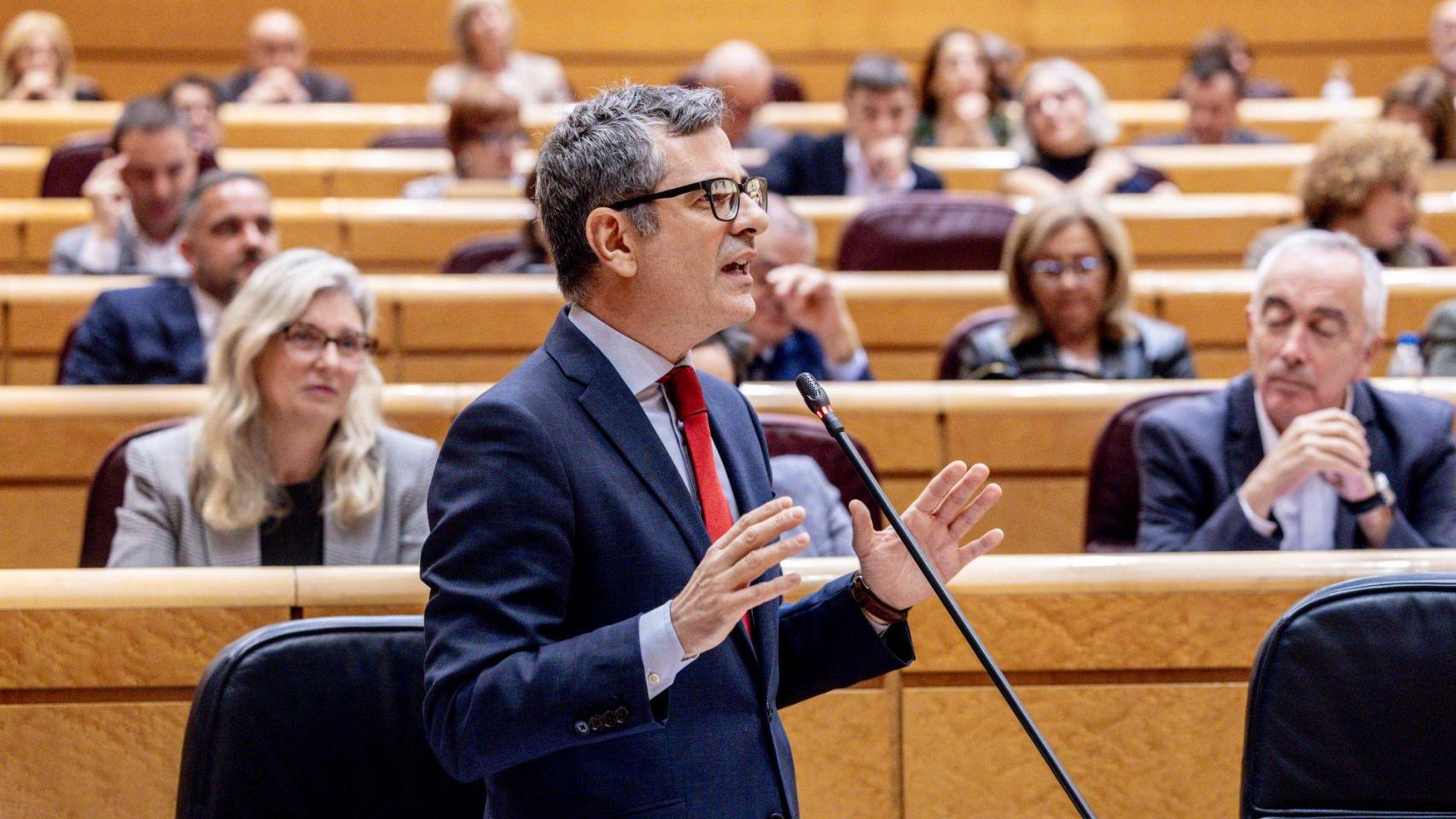 El ministro de Presidencia, Justicia y Relaciones con las Cortes, Félix Bolaños.