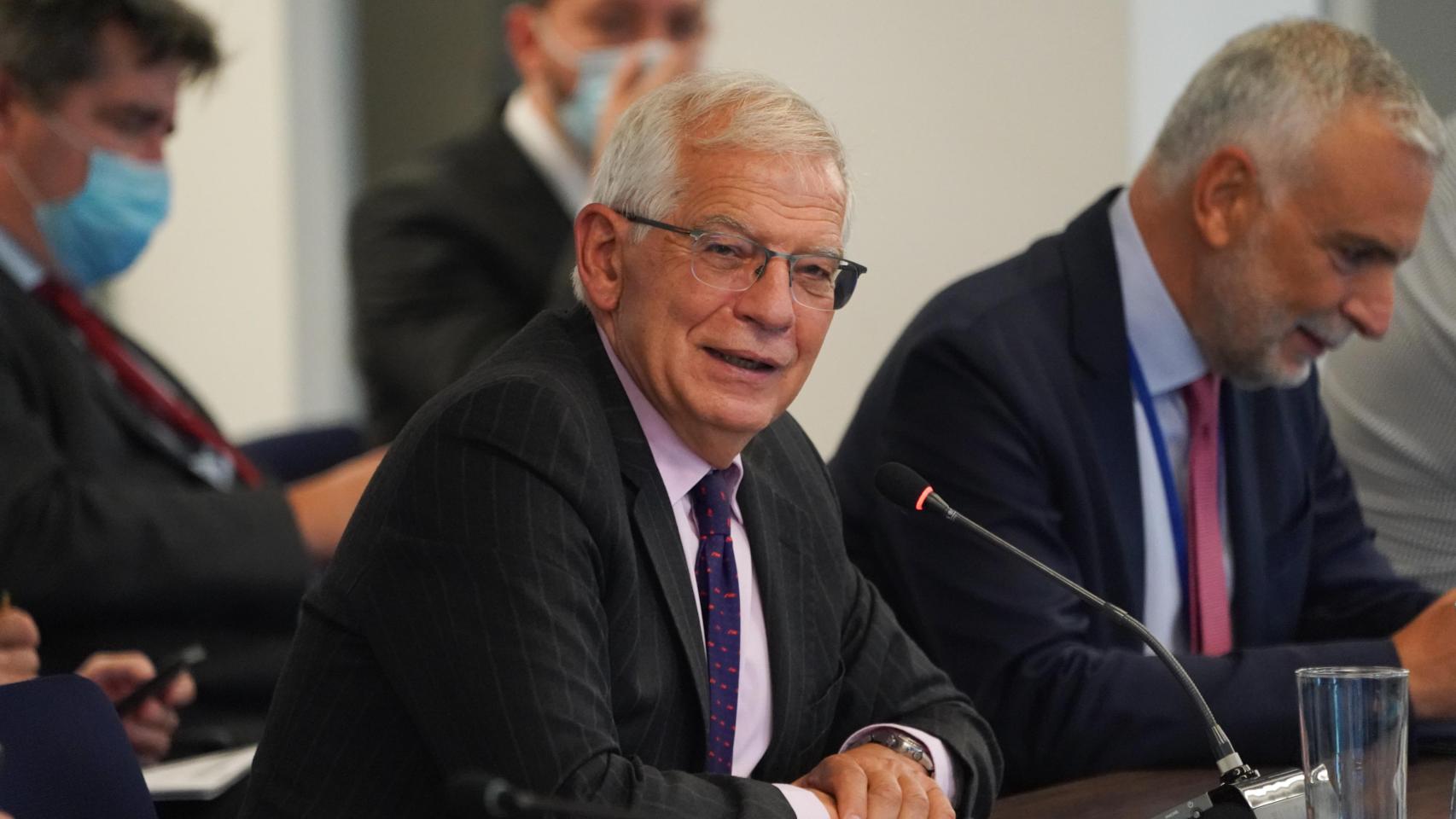 Josep Borrell y su ex número 2, Stefano Sannino, durante un acto en Nueva York