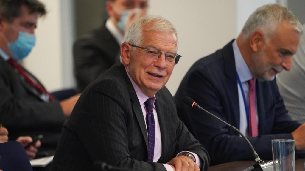 Josep Borrell y su ex número 2, Stefano Sannino, durante un acto en Nueva York