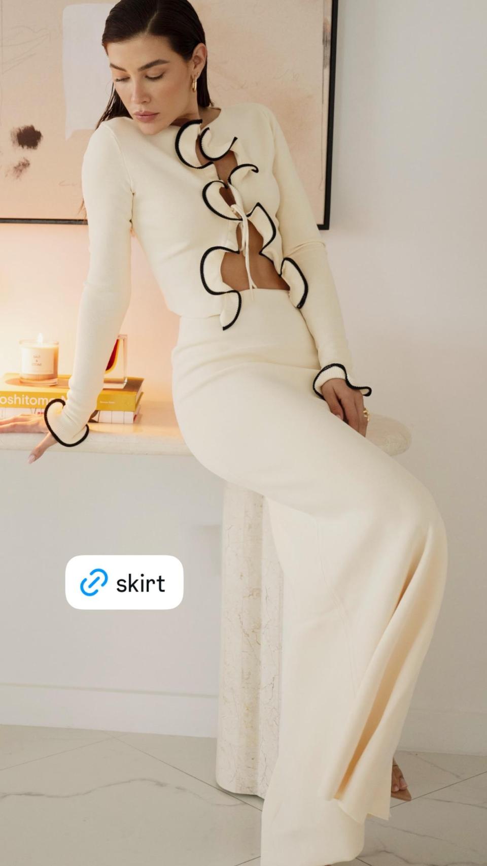 Michelle Salas, en una 'story' de Instagram.