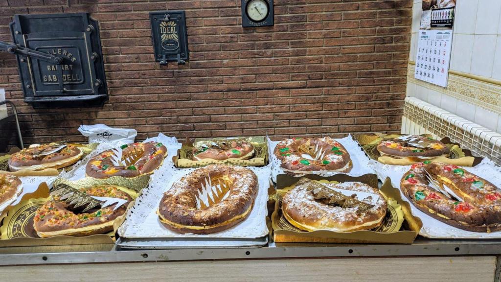 Roscón de Reyes de la panadería.